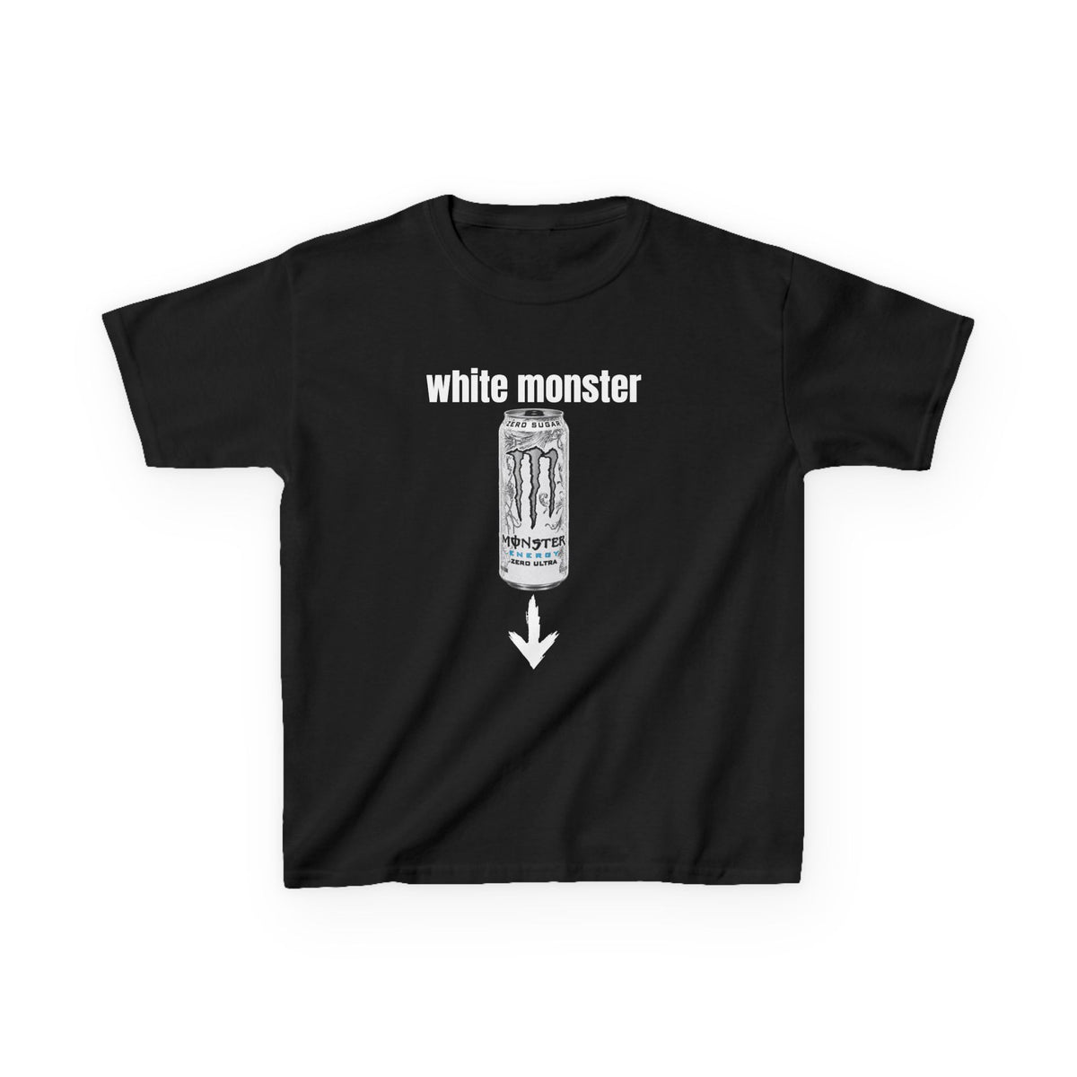 white monster T-shirt